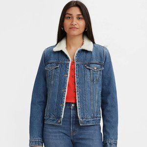 Levi's Women's Sherpa Original Trucker Denim Jacket